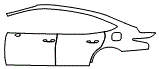 2019 Lexus LS Base Rear Fender and Door Kit