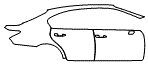 2019 Lexus GS 300 Base Door and Rear Fender Kit