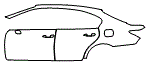 2016 Lexus GS 450h Door and Rear Fender Kit