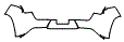 2022 Lexus UX 200 Luxury Rear Bumper Kit - PPF