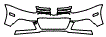 2010 Volkswagen Jetta Cup Edition Grille and Bumper Kit - PPF