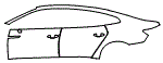 2020 Volkswagen Arteon Door and Rear Fender Kit