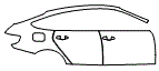 2016 BMW 328 Rear Fender and Door Kit - PPF