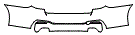 2020 BMW 5 Series M Sport Rear Bumper Kit - PPF