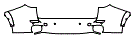 2014 BMW X5 M Sport Rear Bumper Kit - PPF