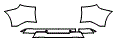 2022 BMW X5 sDrive40i xLine Rear Bumper Kit
