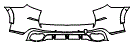 2019 BMW X5 M Sport Rear Bumper Kit - PPF