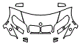 2007 BMW X5 Hood, Fender, Mirror and Bumper Kit