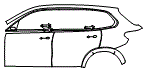 2021 BMW X5 X5 M Door and Rear Fender Kit - PPF