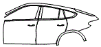 2024 BMW X6 Rear Fender and Door Kit - PPF