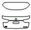 2017 BMW X1 Trunk Lid Kit - PPF