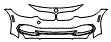 2019 BMW 4 Series Sport Line Bumper Kit - PPF