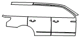 2021 Lincoln Navigator Door and Rear Fender Kit - PPF