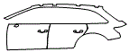 2025 Audi A4 allroad Door and Rear Fender Kit - PPF