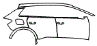 2025 Audi Q4 e-tron Rear Fender and Door Kit - PPF