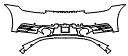 2022 Porsche 911 (992) Carrera 4S Coupe Rear Bumper Kit - PPF