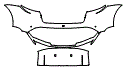 2021 Porsche Taycan Rear Bumper Kit - PPF