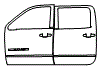 2015 GMC Sierra 3500HD Door Kit - PPF