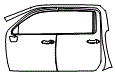 2023 GMC Sierra HD 3500 AT4 Door and A-Pillar Kit - PPF