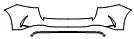 2020 Mercedes Benz GLE SUV Rear Bumper Kit - PPF
