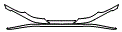 2006 Mercedes Benz CLK350 Cabriolet Upper Rear Bumper Kit