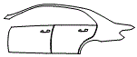 2015 Mercedes Benz E250 Sedan Base Door and Rear Fender Kit - PPF