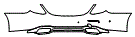 2019 Mercedes Benz E-Class Sedan 300 Base Rear Bumper Kit
