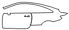 2019 Mercedes Benz E-Class Coupe 450 Base Door and Rear Fender Kit