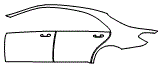 2019 Mercedes Benz S-Class Sedan 560 Base Door and Rear Fender