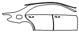 2019 Mercedes Benz S-Class Sedan 450 AMG Line Rear Fender and Door Kit
