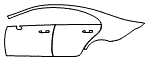 2019 Mercedes Benz CLS 4-Door Coupe 450 Door and Rear Fender Kit