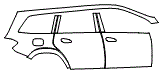 2017 Mercedes Benz GLS SUV Rear Fender and Door Kit - PPF