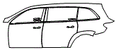 2025 Mercedes Benz GLS SUV 580 Rear Fender and Door Kit - PPF