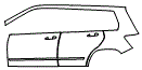 2014 Mercedes Benz GLK350 Door and Rear Fender Kit - PPF