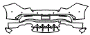 2026 MERCEDES BENZ CLA COUPE AMG CLA 45 S Rear Bumper Kit