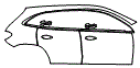 2021 Mercedes Benz GLA SUV Base Rear Fender and Door Kit - PPF