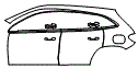 2021 Mercedes Benz GLA SUV Base Rear Fender and Door Kit - PPF