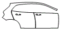 2019 Mercedes Benz GLA SUV 250 Base Door and Rear Fender Kit