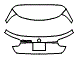 2019 Mercedes Benz GLA SUV 250 Base Trunk Lid Kit