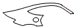 2019 Mercedes Benz AMG GT 4-door Coupe Coupe GT C Rear Fender Kit