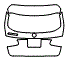2019 Mercedes Benz GLC SUV 300 AMG Line Trunk Lid Kit