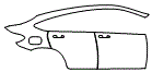 2019 Mercedes Benz GLC Coupe AMG GLC63 Door and Rear Fender Kit