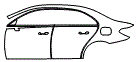2019 Mercedes Benz A-Class Sedan AMG Line Door and Rear Fender Kit