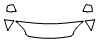 2005 Kia Sportage Hood, Fender and Mirror Kit - PPF