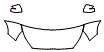 2015 Mitsubishi Mirage ES Hood, Fender and Mirror Kit