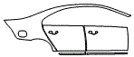 2016 Volvo S80 Rear Fender and Door Kit