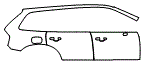 2016 Volvo XC90 Rear Fender and Door Kit