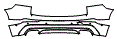 2018 Volvo XC60 R-Design Rear Bumper Kit - PPF