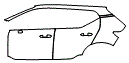 2026 VOLVO EX40 CORE Rear Fender and Door Kit