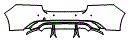 2022 Jaguar XF Rear Bumper Kit
